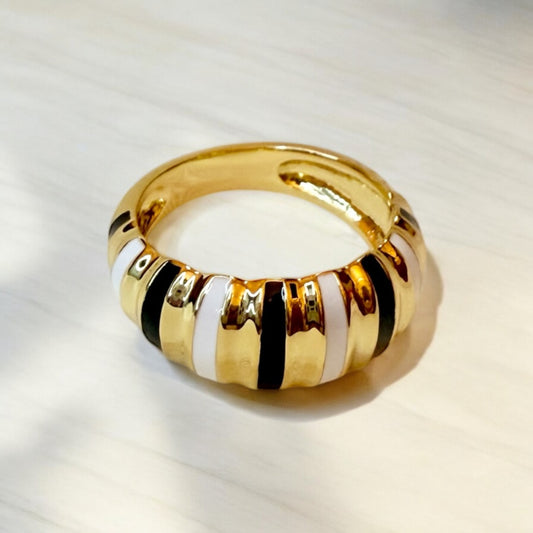 Golden Whirl Duo Ring